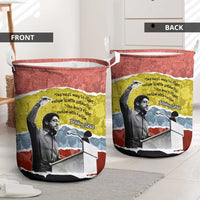 Bobby Seale Laundry Basket Torn Paper Collage Design Solidarity Quote Powerful Speech Artwork Civil Rights - Wonder Print Shop