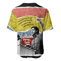 Bobby Seale Baseball Jersey Torn Paper Collage Design Solidarity Quote Powerful Speech Artwork Civil Rights - Wonder Print Shop