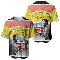 Bobby Seale Baseball Jersey Torn Paper Collage Design Solidarity Quote Powerful Speech Artwork Civil Rights - Wonder Print Shop