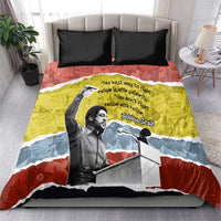 Bobby Seale Bedding Set Torn Paper Collage Design Solidarity Quote Powerful Speech Artwork Civil Rights - Wonder Print Shop