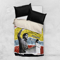 Bobby Seale Bedding Set Torn Paper Collage Design Solidarity Quote Powerful Speech Artwork Civil Rights - Wonder Print Shop