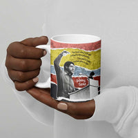 Bobby Seale Ceramic Mug Torn Paper Collage Design Solidarity Quote Powerful Speech Artwork Civil Rights - Wonder Print Shop