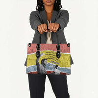 Bobby Seale Leather Bag Torn Paper Collage Design Solidarity Quote Powerful Speech Artwork Civil Rights - Wonder Print Shop