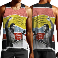Bobby Seale Men Tank Top Torn Paper Collage Design Solidarity Quote Powerful Speech Artwork Civil Rights - Wonder Print Shop