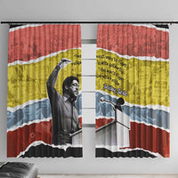 Bobby Seale Window Curtain Torn Paper Collage Design Solidarity Quote Powerful Speech Artwork Civil Rights - Wonder Print Shop