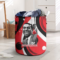 Stokely Carmichael Laundry Basket Abstract Design Black Power Text Civil Rights Activist - Wonder Print Shop