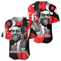 Stokely Carmichael Baseball Jersey Abstract Design Black Power Text Civil Rights Activist - Wonder Print Shop