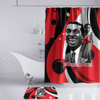 Stokely Carmichael Bathroom Set Abstract Design Black Power Text Civil Rights Activist - Wonder Print Shop