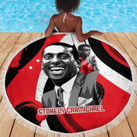 Stokely Carmichael Beach Blanket Abstract Design Black Power Text Civil Rights Activist - Wonder Print Shop