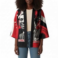 Stokely Carmichael Kimono Abstract Design Black Power Text Civil Rights Activist - Wonder Print Shop