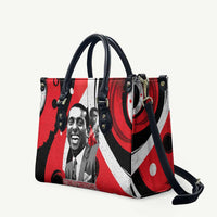 Stokely Carmichael Leather Bag Abstract Design Black Power Text Civil Rights Activist - Wonder Print Shop