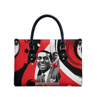 Stokely Carmichael Leather Bag Abstract Design Black Power Text Civil Rights Activist - Wonder Print Shop