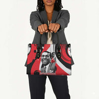 Stokely Carmichael Leather Bag Abstract Design Black Power Text Civil Rights Activist - Wonder Print Shop