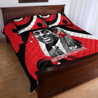 Stokely Carmichael Quilt Bed Set Abstract Design Black Power Text Civil Rights Activist - Wonder Print Shop