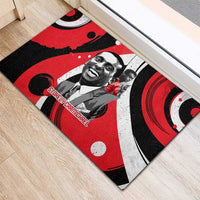 Stokely Carmichael Rubber Doormat Abstract Design Black Power Text Civil Rights Activist - Wonder Print Shop