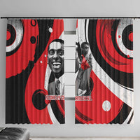 Stokely Carmichael Window Curtain Abstract Design Black Power Text Civil Rights Activist - Wonder Print Shop