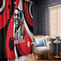 Stokely Carmichael Window Curtain Abstract Design Black Power Text Civil Rights Activist - Wonder Print Shop