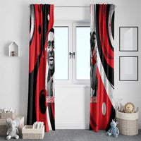 Stokely Carmichael Window Curtain Abstract Design Black Power Text Civil Rights Activist - Wonder Print Shop
