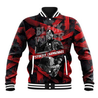Stokely Carmichael Baseball Jacket Graphic Design Black Power Quote Powerful Speech Civil Rights - Wonder Print Shop