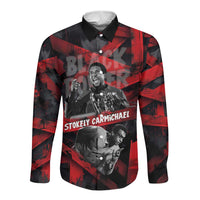 Stokely Carmichael Long Sleeve Button Shirt Graphic Design Black Power Quote Powerful Speech Civil Rights - Wonder Print Shop