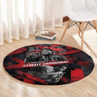 Stokely Carmichael Round Carpet Graphic Design Black Power Quote Powerful Speech Civil Rights - Wonder Print Shop