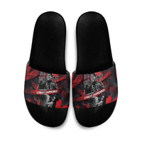 Stokely Carmichael Slide Sandals Graphic Design Black Power Quote Powerful Speech Civil Rights - Wonder Print Shop