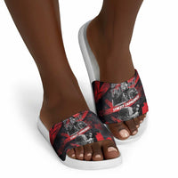 Stokely Carmichael Slide Sandals Graphic Design Black Power Quote Powerful Speech Civil Rights - Wonder Print Shop