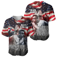 Stokely Carmichael Baseball Jersey American Flag Background Black Power Quote Civil Rights Leader Powerful Speech - Wonder Print Shop