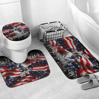 Stokely Carmichael Bathroom Set American Flag Background Black Power Quote Civil Rights Leader Powerful Speech - Wonder Print Shop