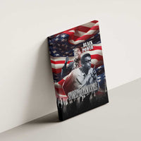 Stokely Carmichael Canvas Wall Art American Flag Background Black Power Quote Civil Rights Leader Powerful Speech - Wonder Print Shop