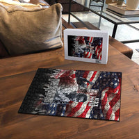 Stokely Carmichael Puzzle American Flag Background Black Power Quote Civil Rights Leader Powerful Speech - Wonder Print Shop