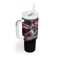 Stokely Carmichael Tumbler With Handle American Flag Background Black Power Quote Civil Rights Leader Powerful Speech - Wonder Print Shop