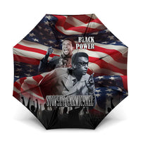 Stokely Carmichael Umbrella American Flag Background Black Power Quote Civil Rights Leader Powerful Speech - Wonder Print Shop