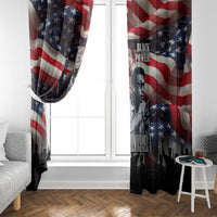Stokely Carmichael Window Curtain American Flag Background Black Power Quote Civil Rights Leader Powerful Speech - Wonder Print Shop