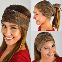 Personalized Deer Hunter Neck Gaiter Antler Outline and Autumn Camouflage Hunting