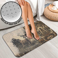 Personalized Born to Hunt Bathroom Set Deer Hunting Lacing Detail and Camo Traditional