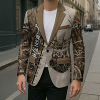 Personalized Born to Hunt Blazer Deer Hunting Lacing Detail and Camo Traditional