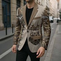 Personalized Born to Hunt Blazer Deer Hunting Lacing Detail and Camo Traditional