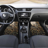Personalized Born to Hunt Car Mats Deer Hunting Lacing Detail and Camo Traditional