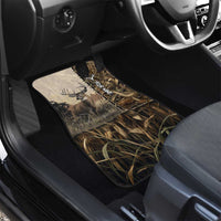 Personalized Born to Hunt Car Mats Deer Hunting Lacing Detail and Camo Traditional
