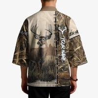 Personalized Born to Hunt Kimono Deer Hunting Lacing Detail and Camo Traditional