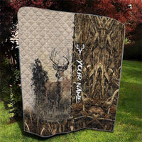 Personalized Born to Hunt Quilt Deer Hunting Lacing Detail and Camo Traditional