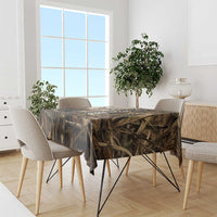 Personalized Born to Hunt Tablecloth Deer Hunting Lacing Detail and Camo Traditional