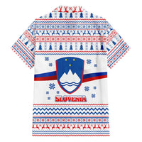 Slovenian Winter Family Matching Long Sleeve Bodycon Dress and Hawaiian Shirt Ljubljana Dragon with Nordic Snowflakes and Alpine Vibes