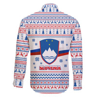 Slovenian Winter Family Matching Off Shoulder Short Dress and Hawaiian Shirt Ljubljana Dragon with Nordic Snowflakes and Alpine Vibes