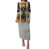 Slovenia Folk Art Puletasi Bright Floral Pattern with National Crest Emblem