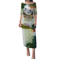 Triglav National Park Puletasi Mountain Landscape with Slovenia Crest and Folk Art Details