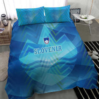 Slovenia Sport Bedding Set Alpine-Inspired Design with National Crest