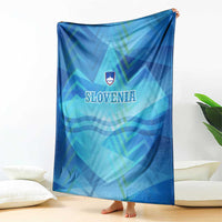 Slovenia Sport Blanket Alpine-Inspired Design with National Crest