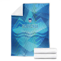 Slovenia Sport Blanket Alpine-Inspired Design with National Crest